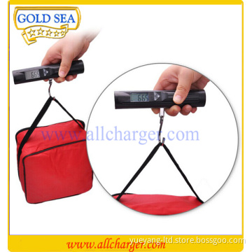 Cheap bag hanging scale with 5 leds torch luggage scale